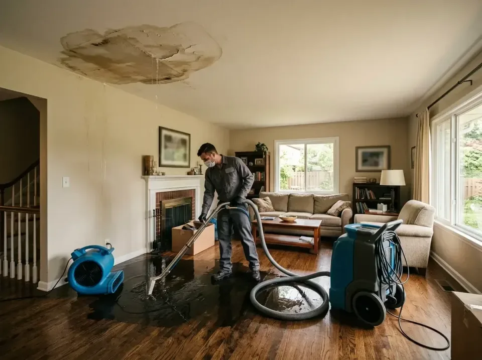 attic-pipe-burst-ceiling-drip-008 — frequently asked questions, Water Damage Restoration & Carpet Care in Colona, IL
